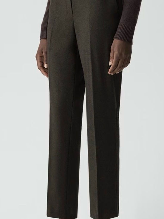 Theory Pants - Theory Treeca Pull-on pant in sleek flannel-brown
